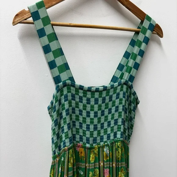 Spell Flora Patchwork Strappy Maxi Dress in Citrus Crush - Picture 5 of 8